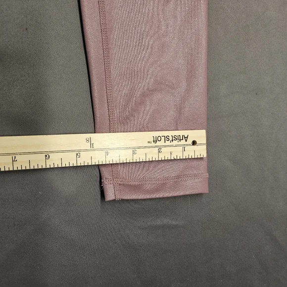 Zella Leggings Womens Size Medium Dusty Rose Beige Pink Active Workout Pockets - Picture 2 of 8